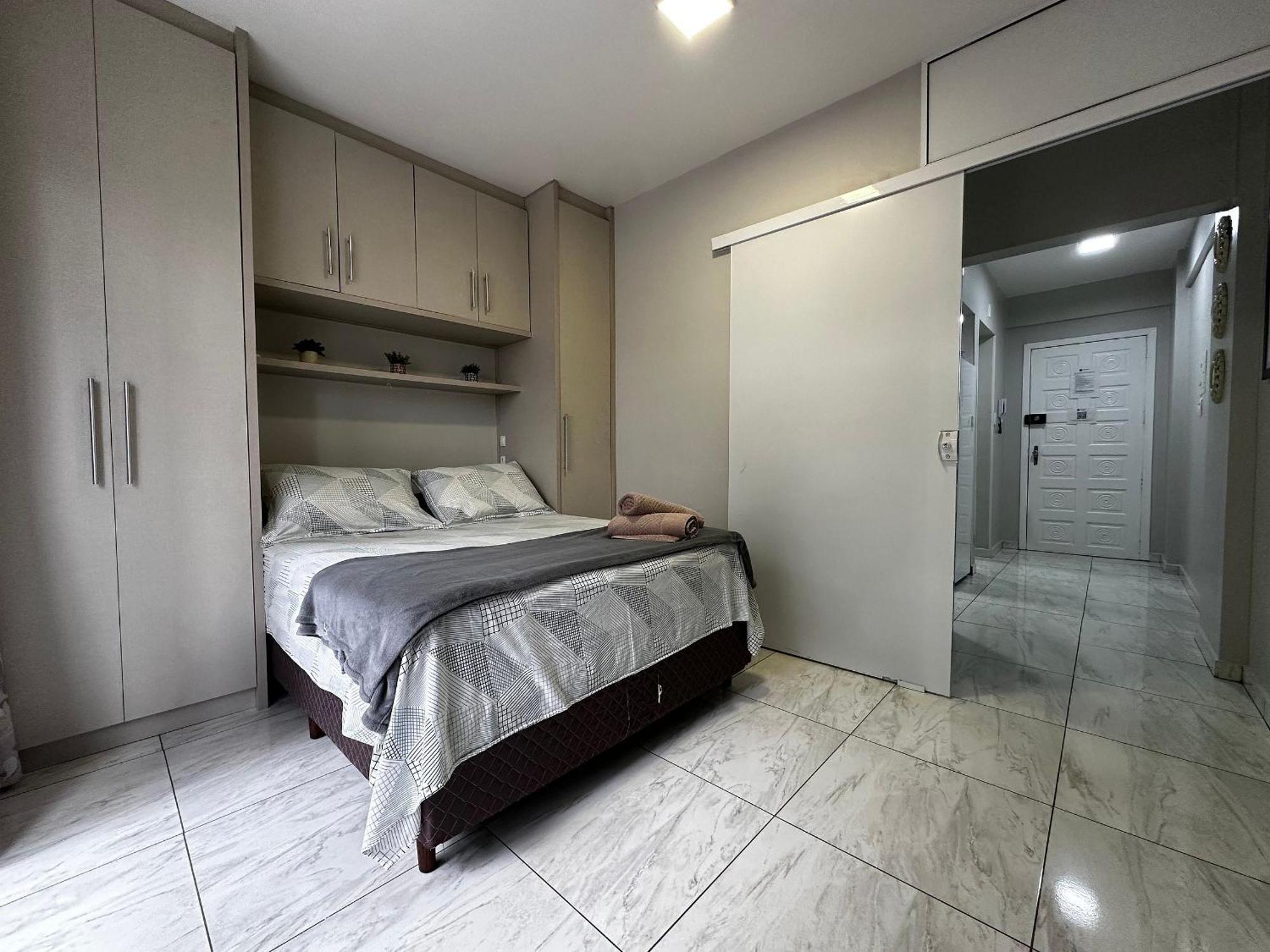 Balneário CamboriúMa01- Kitnet Com Ar | Vista Big Wheel | Garagem公寓 外观 照片
